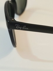 Vtg B&L Ray Ban Cats Sunglasses Black Nylon Frames Grey Glass Lenses Exc Cond