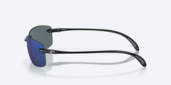 Costa Del Mar Sunglasses Ballast Shiny Black Blue Mirror 580P Plastic POLARIZED