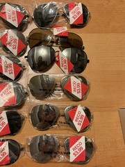 Vintage Lot Of 12 Aviator Sunglasses 80s 90s NOS Unused Made in Taiwan ROC Lot