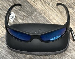 Salt Life Matte Black Tortola Smoke Blue Glass Lens MSRP $229 Saltlife NWT
