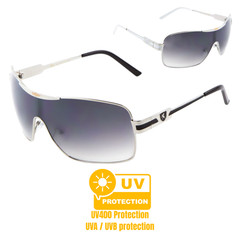 KHAN WRAP AROUND ONE PIECE SHIELD LENS AVIATOR SUNGLASSES SPORT RETRO DESIGNER