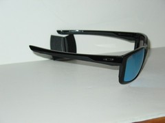 Oakley Main Link Polished Black Frame Prizm Deep Water Polarized Sunglasses