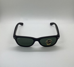 Ray Ban New Wayfarer (RB2132-622) Black Rubber 55mm/G-15 Green Sunglass