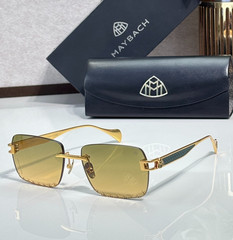 MAYBACH Z1983 Gold Lens 60口18-145 Rimless Sunglasses New w/ Case