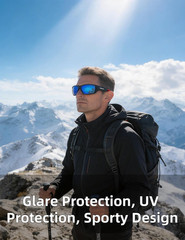 Polarized Sports Sunglasses for Men Women Driving Fishing Cycling Running Golf