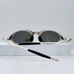 Oakley Romeo X-Metal Sunglasses Silver Frame Purple Green Gradient Lens