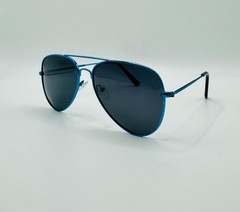 Blenders LifeStyles Aviator polarized Sunglasses Metallic Blue Frames