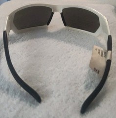 DVX Next Wiley X Wrap Polarized Safety Glasses White Gray NWT $76 MSRP