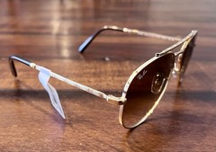 NEW RayBan NEW AVIATOR Arista Gold + Light Brown Gradient Lens RB3625 001-51