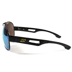 Designer Modern Green Mirrored Lens Mens Womens Air Force Style Black Sunglasses