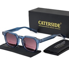 CATERSIDE Fashion Men Sunglasses Small Frame Square Personalized Design Sun
