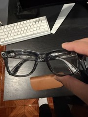 Meta Ray Ban Wayfarer (Gen 2) Shiny Transparent Grey Large Clear