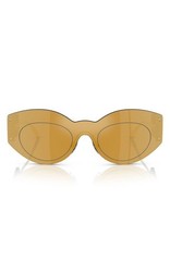 New Versace Men 44mm Irregular Sunglasses Authentic Gold Mirror
