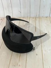 Blenders Eclipse X2 Sunglasses Polarized Jet Line Satin Black Smoke