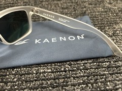 Kaenon Clarke Polarized Sunglasses Matte Black Ultra Pacific Blue Mirror