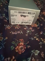 Ray-Ban ORB2132 Wayfarer Polarized Glass Lenses Black Rubber Frame