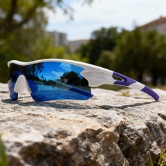 Wraparound Sports Sunglasses UV400 Lens Unisex Running Cycling Outdoor Glasses
