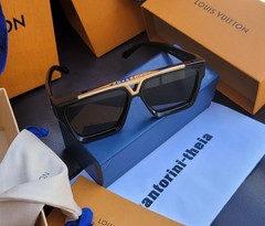 LOUIS VUITTON EVIDENCE SUNGLASSES BLACK FRAMED SQUARE SUNGLASSES