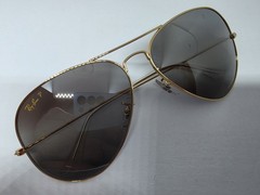 NEW RAY-BAN RB 3025 9196 G3 62MM AVIATOR LARGE METAL SUNGLASSES GOLD AUTHENTIC