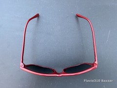 Authentic RAY BAN B&L Cats Sunglasses 56mm Red Nylon France Frame Glass Lenses