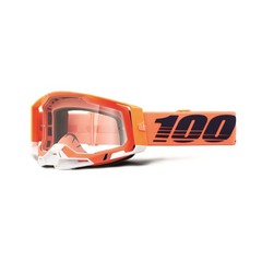 Racecraft 2 Mountain Bike & Motocross Goggles Coral Clear Lens Eyewear