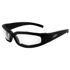 Chicago 24 Sun Photochromic Padded Motorcycle Riding Glasses Clear to Smoke