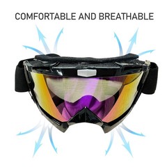 Motorcycle Goggles Fit Over Glasses Dirt Bike Skiing Anti-Fog Shatterproof UV400