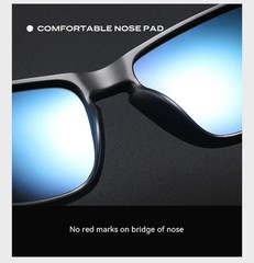 Polarized Sunglasses for Men Women Driving Sports Retro Square UV400 Sun Glasses