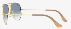 Sunglasses Aviator 3025 001/3f Light Blue Gradient Lenses-Ray Ban Standard Size