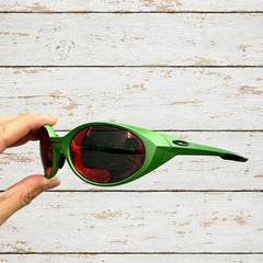 Oakley Eye Jacket Redux OO9438 Polarized Sunglasses Green Frame Red Lenses