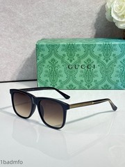 Gucci GG0381SN square black frame gradient brown lens sunglasses 55-19-145