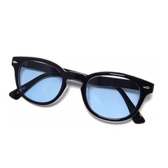 Blue lens sunglasses, Wellington style, transparent e, light blue, UV cut, 5005