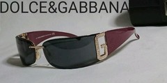 Dolce&Gabbana Men Same Model as Worn by Gackt DG Logo Metal Sporty Sunglasses