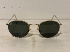 Ray-Ban Sunglasses Lot (2) RB3026 RB3447 Metal Gold Frame Italy Aviator Round