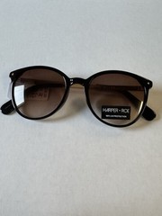 HARPER + ROE Rx’able Sunglasses, Shiny Black, HR1008, 52-20-147