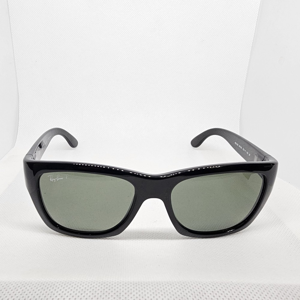 Ray Ban Sunglasses RB4194 601/9A 53MM Nylon Black Frame Polarized Green Classic