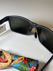 Maui Jim Red Sands MJ432-2M Matte Black Sunglasses 59-17-140 Neutral Grey Lens