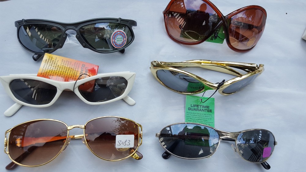 RETRO Sunglass LOTS OF 6 EACH Assorted Styles Frames Lenses Colors