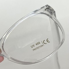 2 Clear Lens Glasses Rectangle Frame Transparent Fashion Eyewear UV 400 Protect