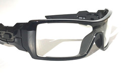 NEW Oakley OIL RIG Polished Black GALAXY Clear Lens Sunglass 9081