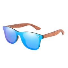 Unisex Wood Polarized Sunglasses Wooden Temple Frameless Square Glasses New