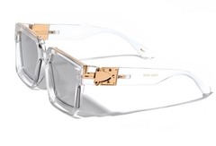 MEN OVERSIZED THICK SHADES SQUARE SUNGLASSES RETRO DESIGNER FASHION CLASSY 2023