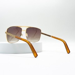 Louis Vuitton Attitude Z0259U Sunglasses Gold Frame Brown Lens Unisex 59-16-140