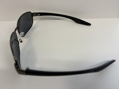 Mens Classic Rectangle Shape Sunglasses Gray Metal Frame Tinted UV400 Lens