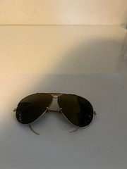 VINTAGE B&L RAY BAN 1/10 12KT GOLD FILLED PILOT AVIATORS SUNGLASSES EXCELL COND