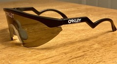 Oakley Razor Blades Sunglasses Vintage 80’s Black Frame w/ Customized Grey Lens!