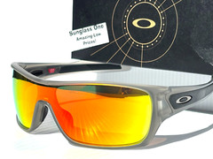 NEW Oakley TURBINE ROTOR Matte Grey POLARIZED Galaxy Ruby Lens Sunglass 9307