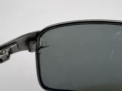 Ray Ban RB 3269 004/58 Gunmetal Grey Polarized Sunglasses Chipped Lenses Italy