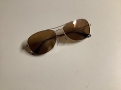 Ray Ban RB3362 Cockpit Sunglasses Made In Italy Used Clean Nice Needs Lenses