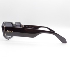 Quay Hyped Up Black Smoke Sunglasses Authentic New 55790